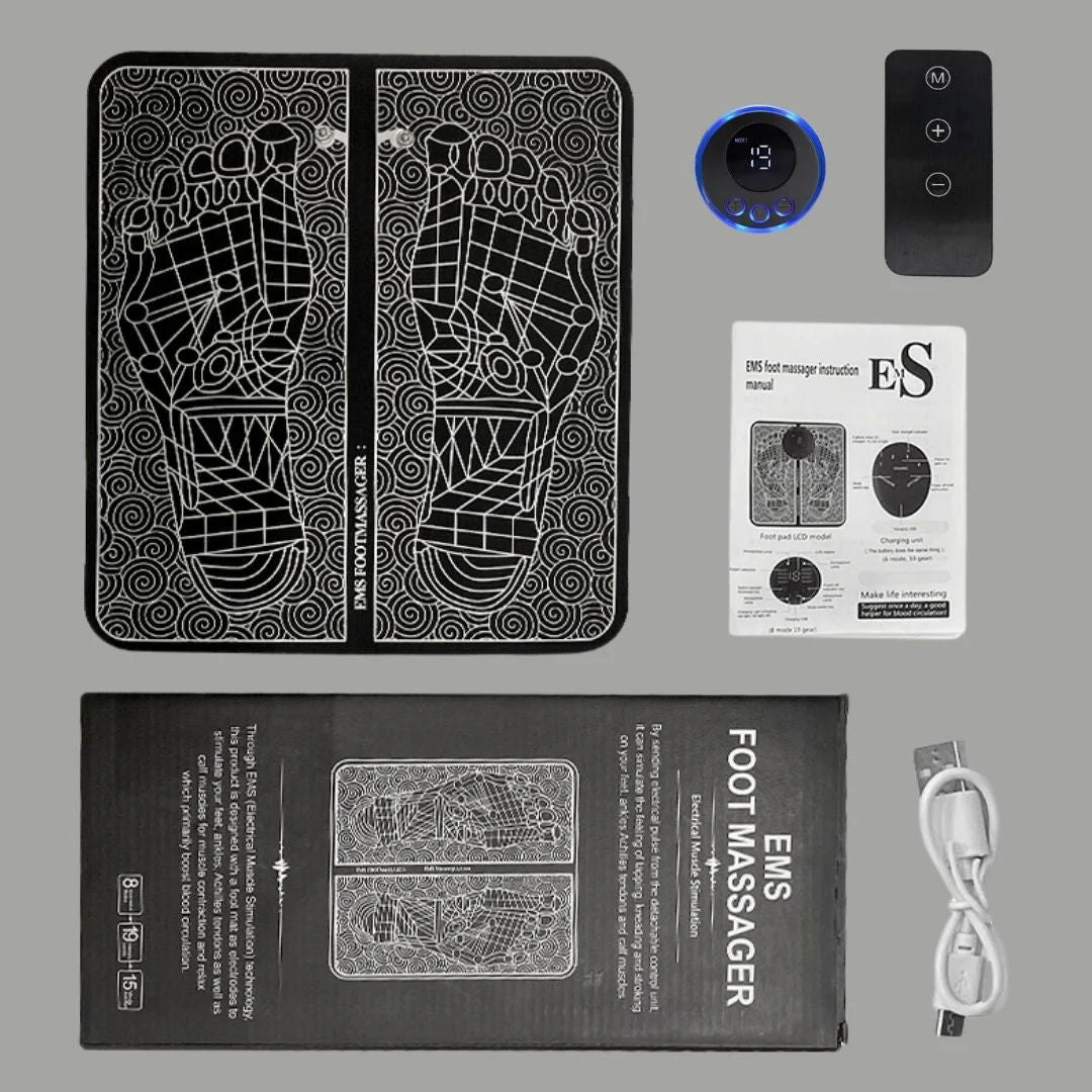 Tapis EMS fin et facile à ranger pour les pieds