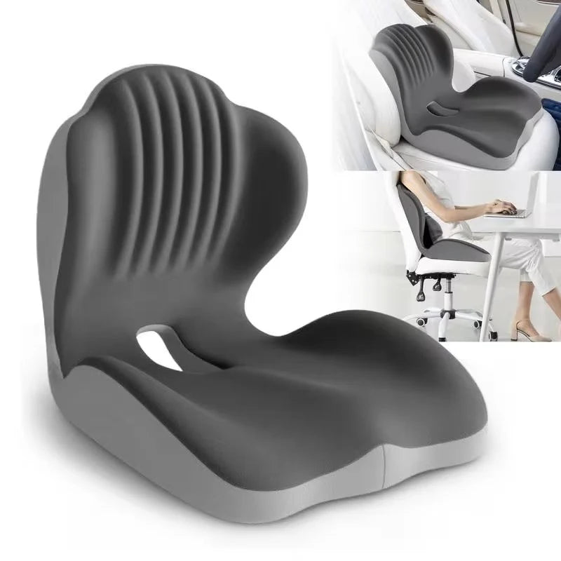 Coussin d’assise ergonomique Lumora – mémoire de forme pour bureau et voiture