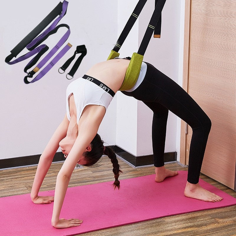 Sangle textile pour exercices de souplesse et étirements