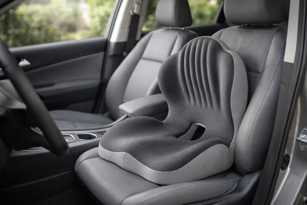 Coussin d’assise ergonomique Lumora – mémoire de forme pour bureau et voiture