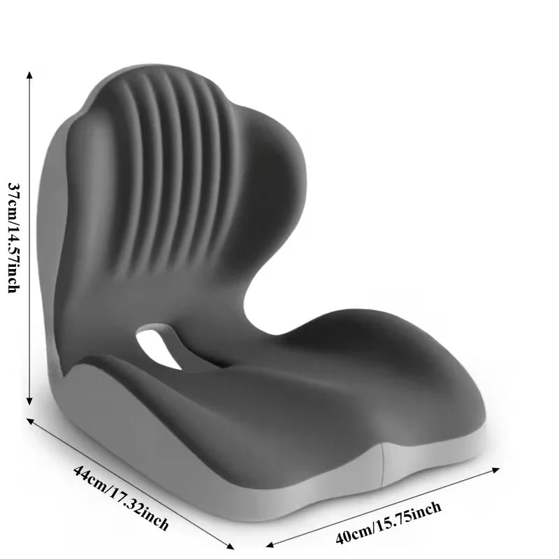Coussin d’assise ergonomique Lumora – mémoire de forme pour bureau et voiture