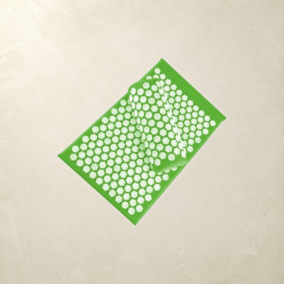 Tapis et coussin d’acupression Vert clair sur fond Lumora