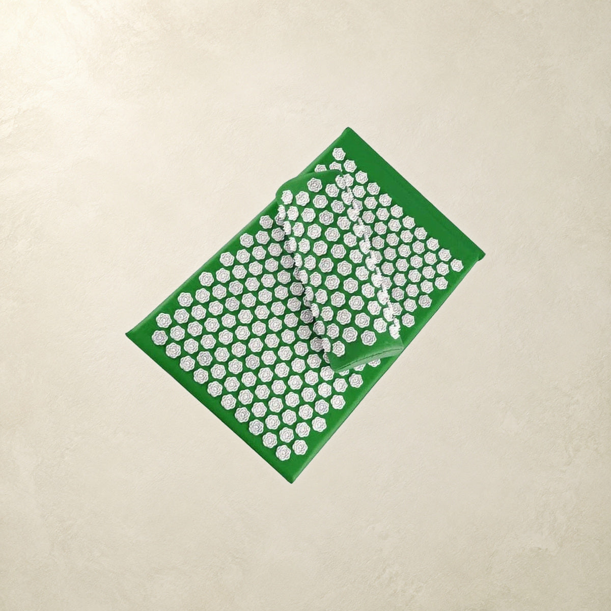 Tapis et coussin d’acupression Vert sur fond Lumora